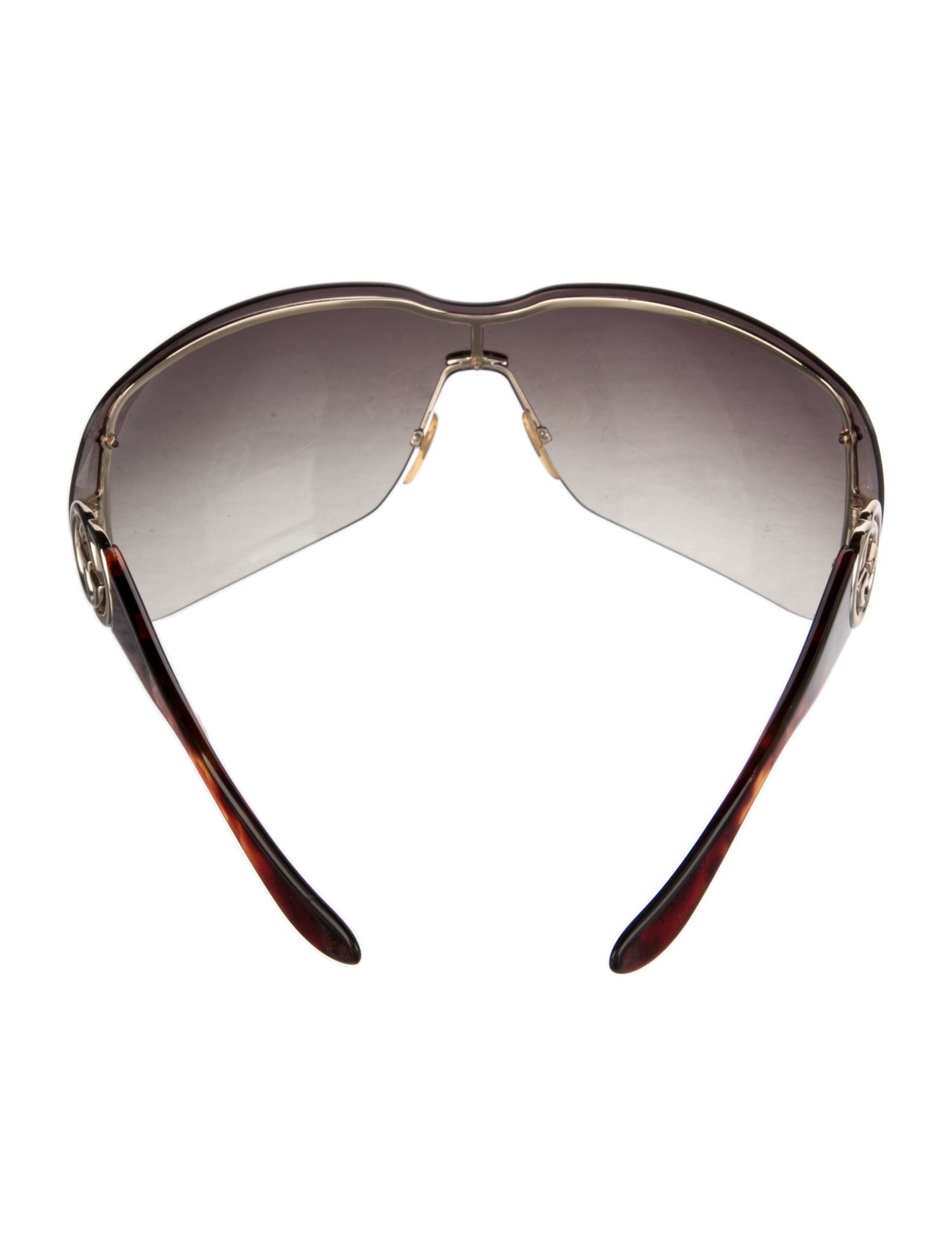 Gucci Interlocking G Logo Shield Sunglasses