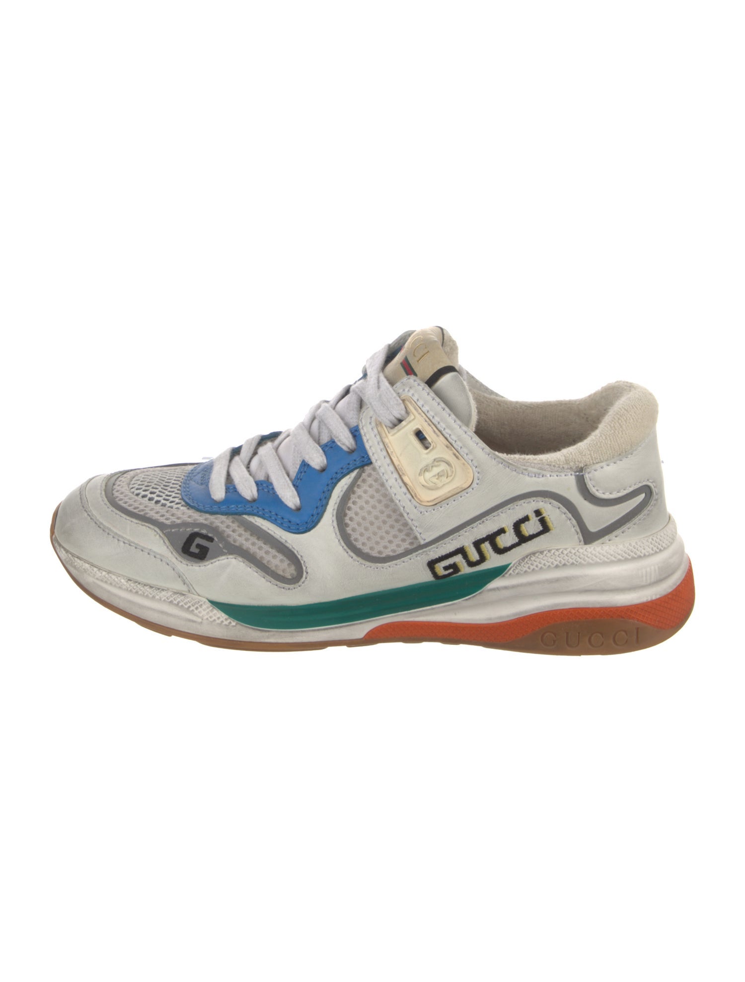 Gucci Interlocking G Logo Leather Sneakers
