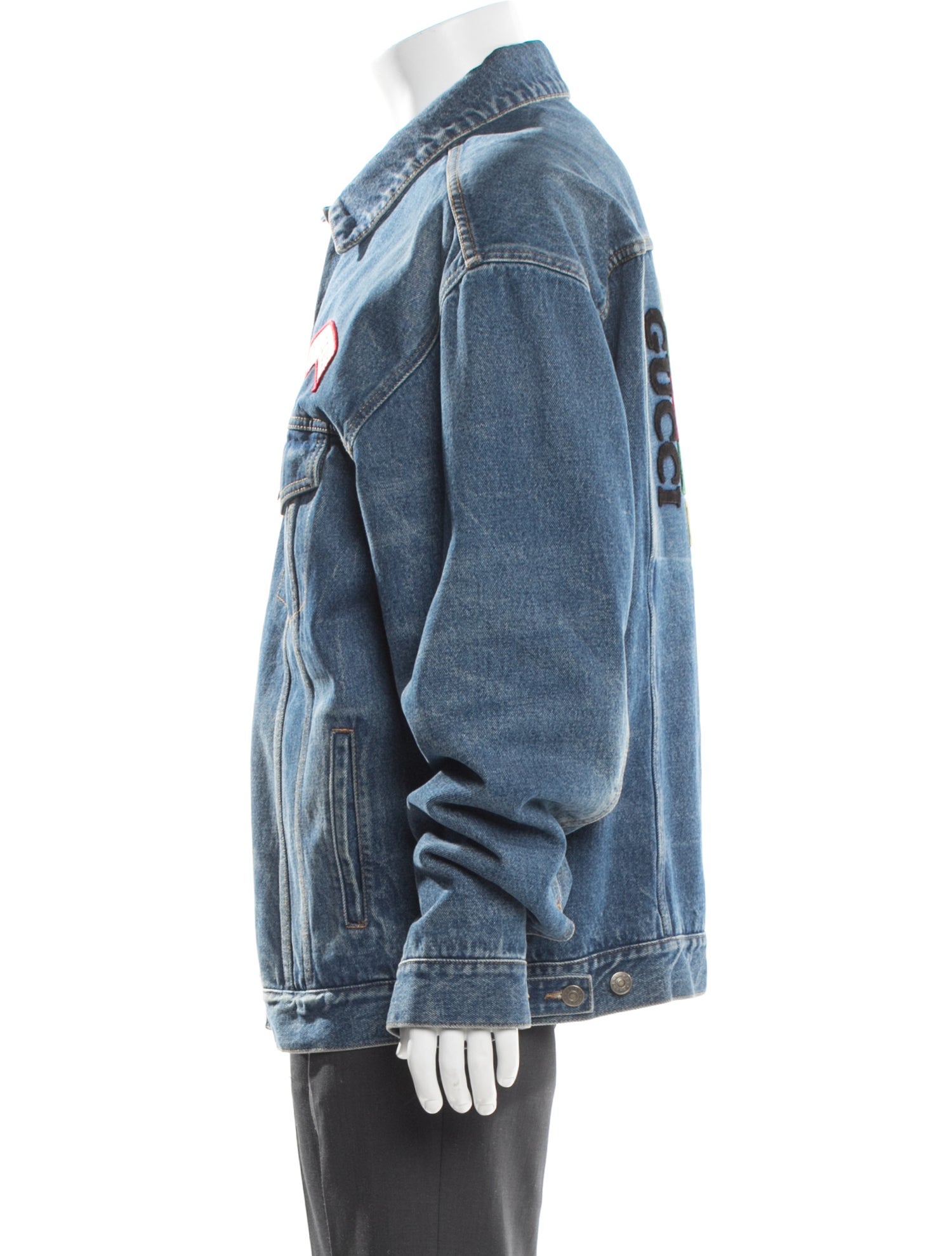 Gucci Web Accent Denim Jacket