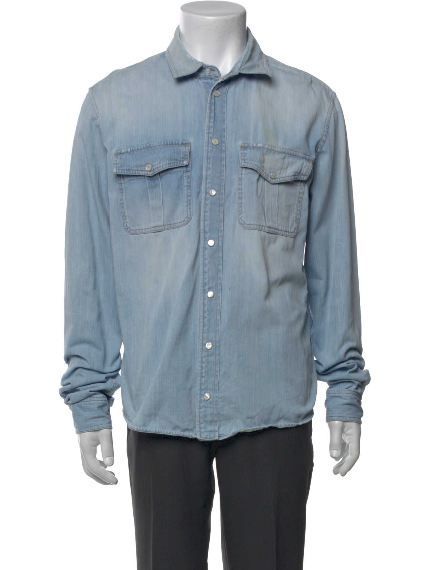 Gucci Long Sleeve Denim Shirt