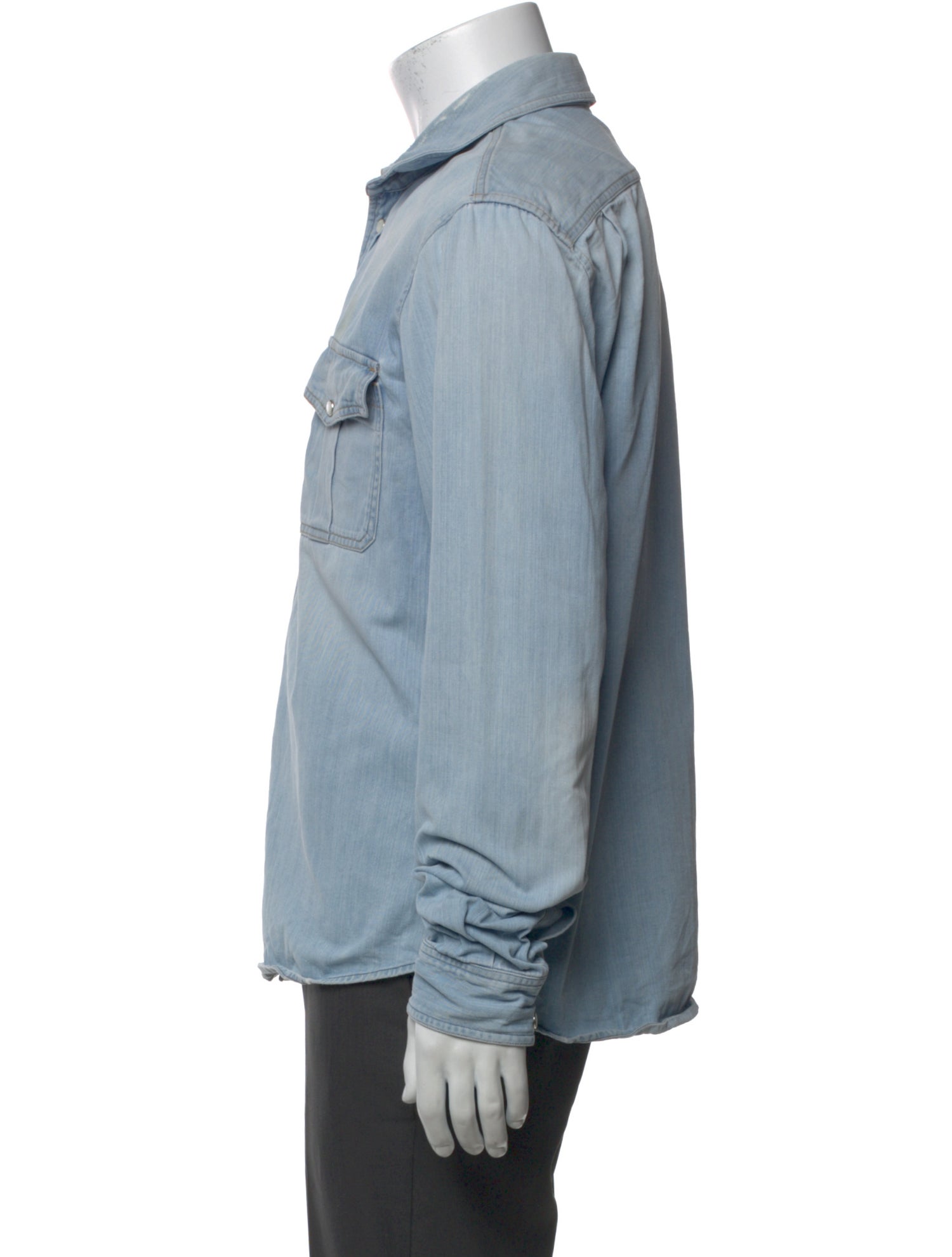 Gucci Long Sleeve Denim Shirt