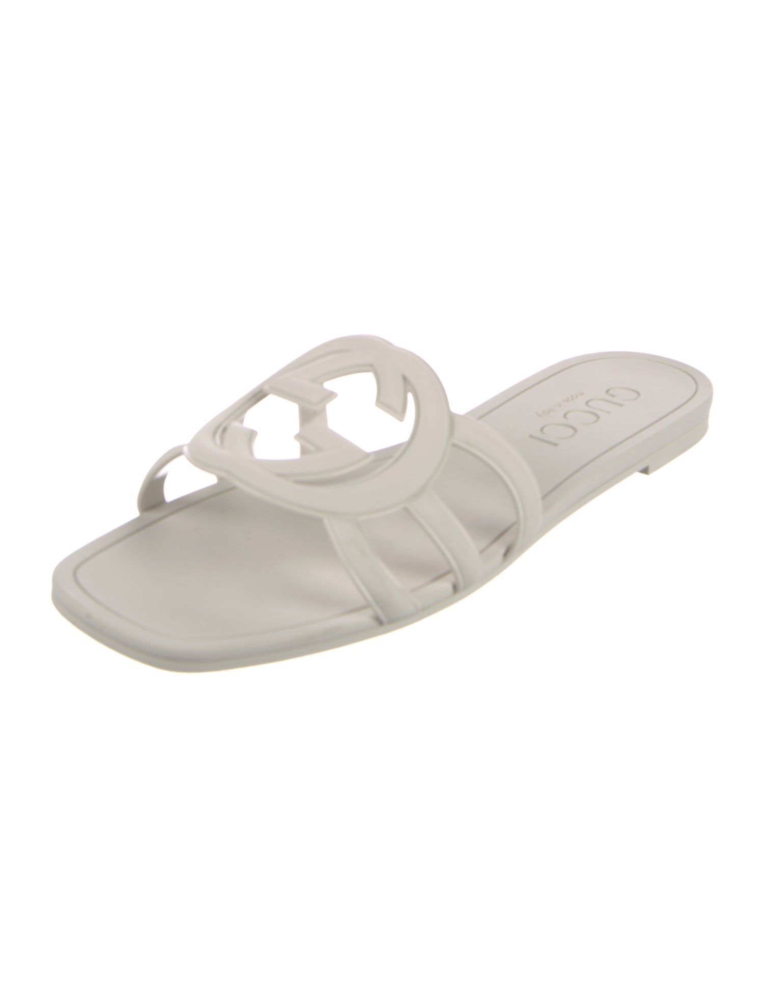 Gucci Interlocking G Logo Rubber Slides