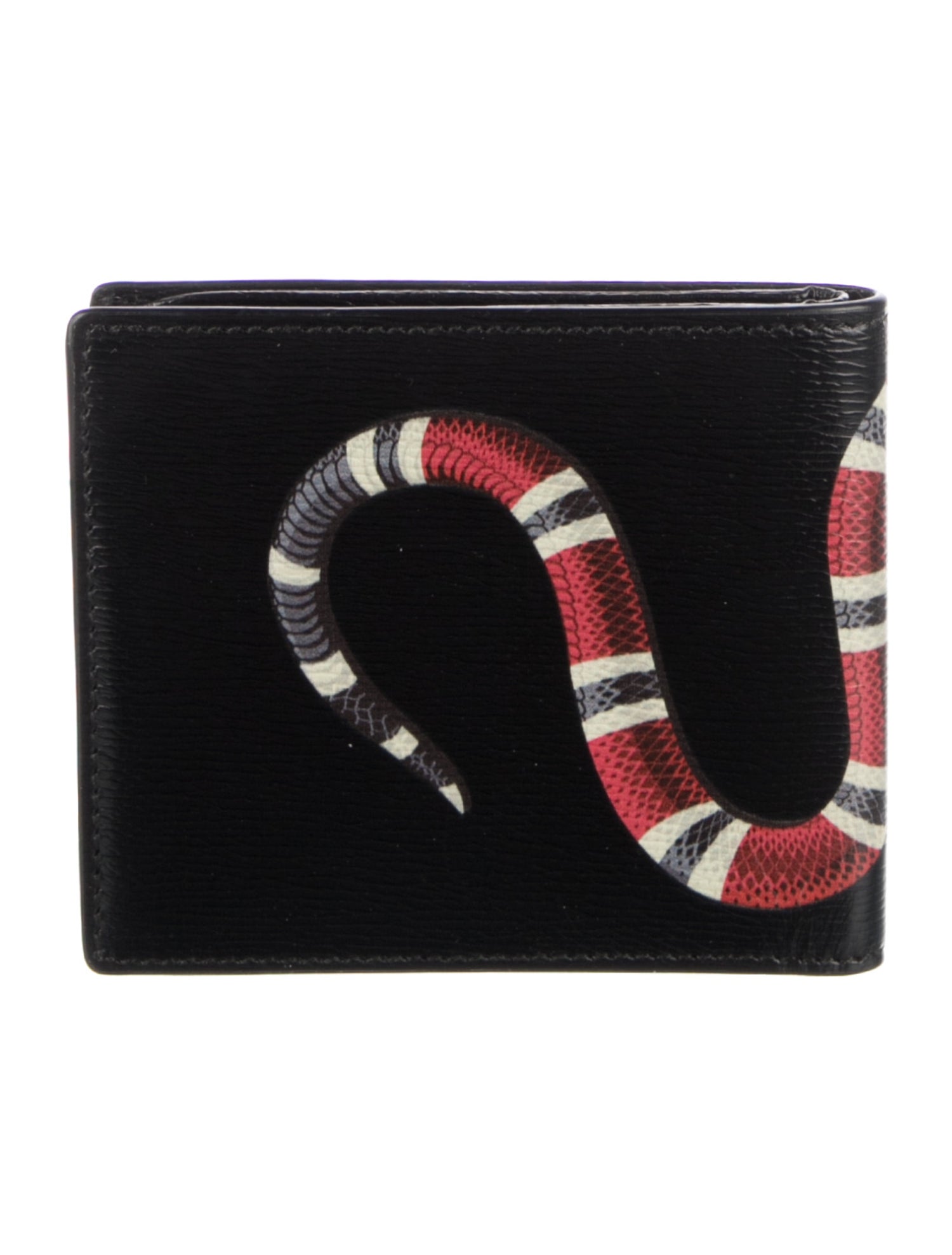 Gucci Kingsnake Leather Bifold Wallet