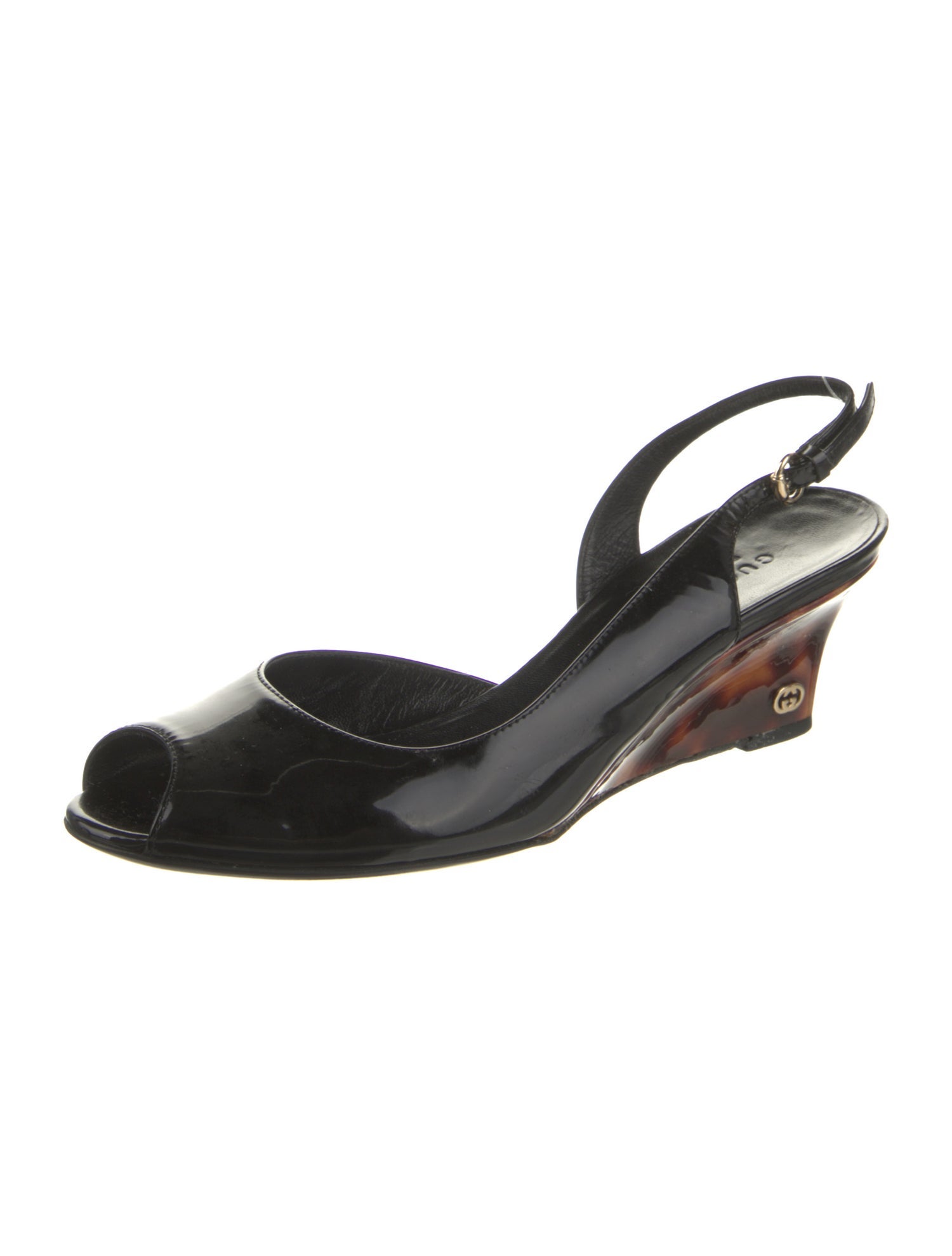 Gucci Vintage Interlocking G Logo Slingback Pumps