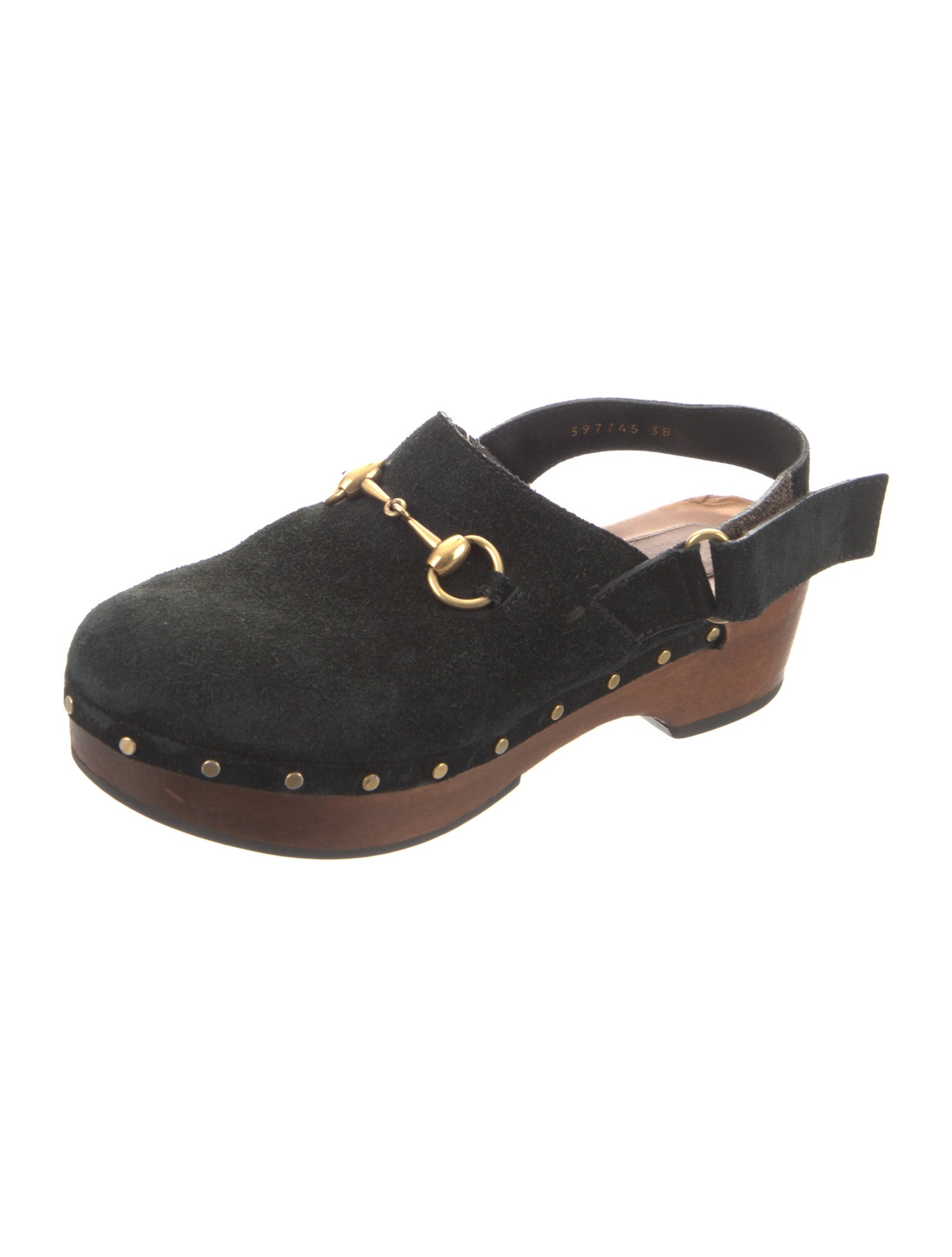Horsebit Accent Suede Mules