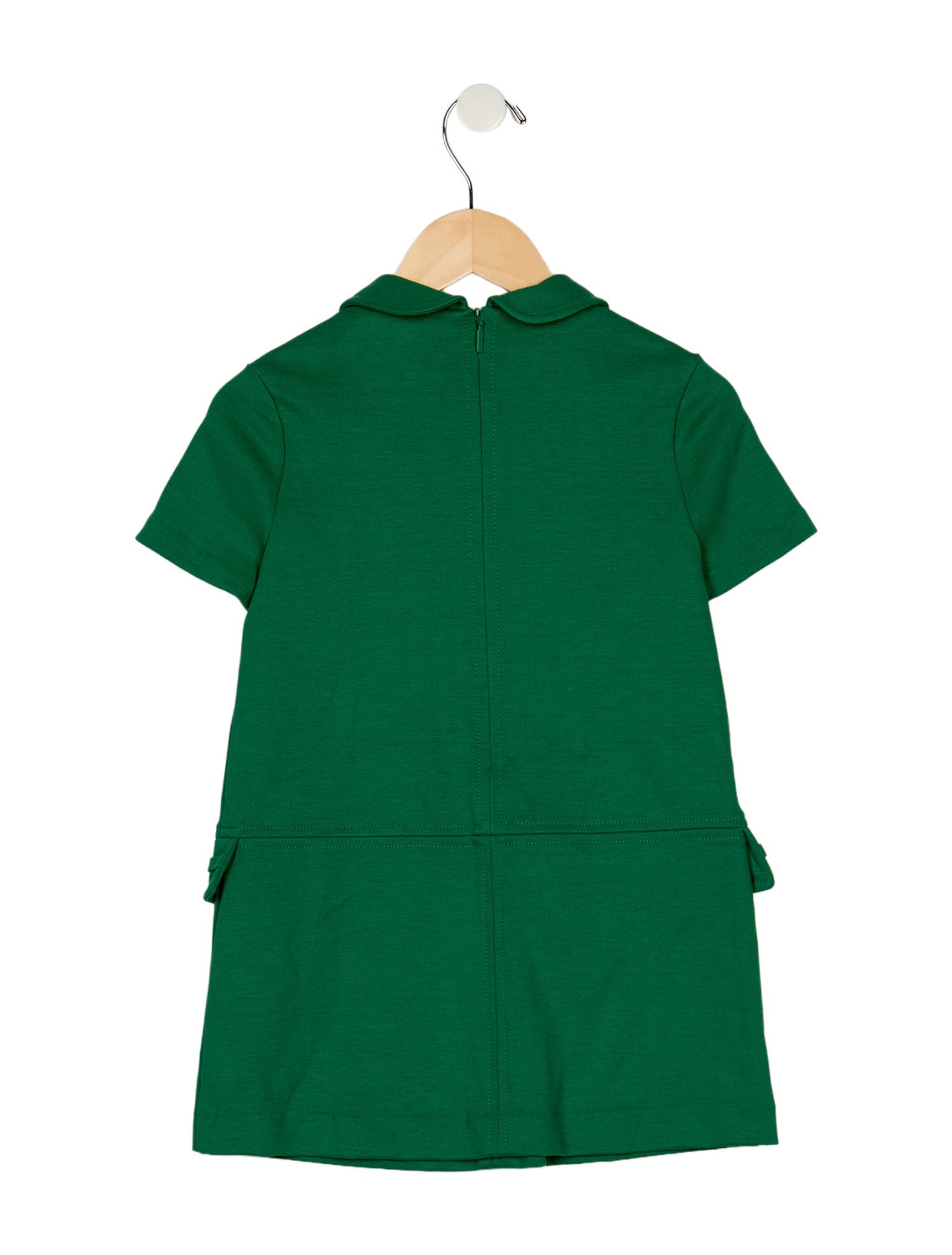 Gucci Green short sleeve dress with zip closure w/Tags