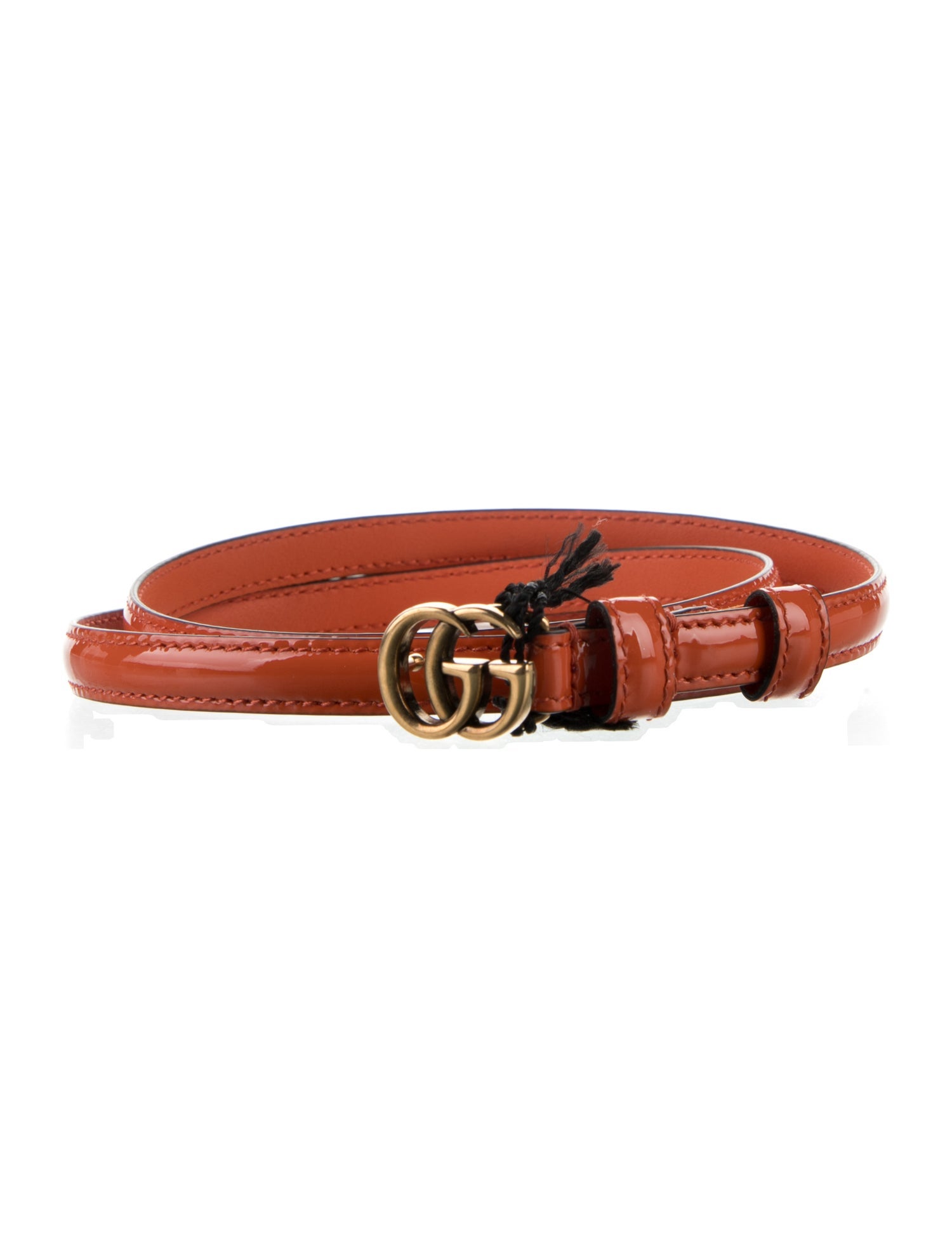 Gucci Skinny Patent Leather Belt w/ Tags
