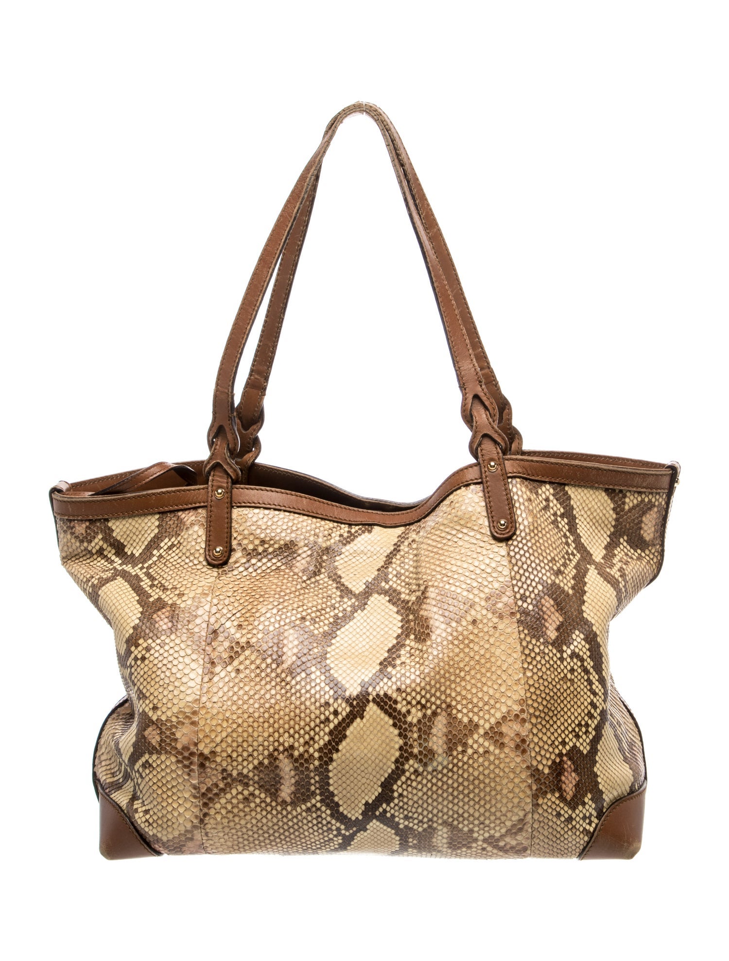 Gucci Python Craft - Neutrals Shoulder Bags, Handbags - GUC2072653 ...