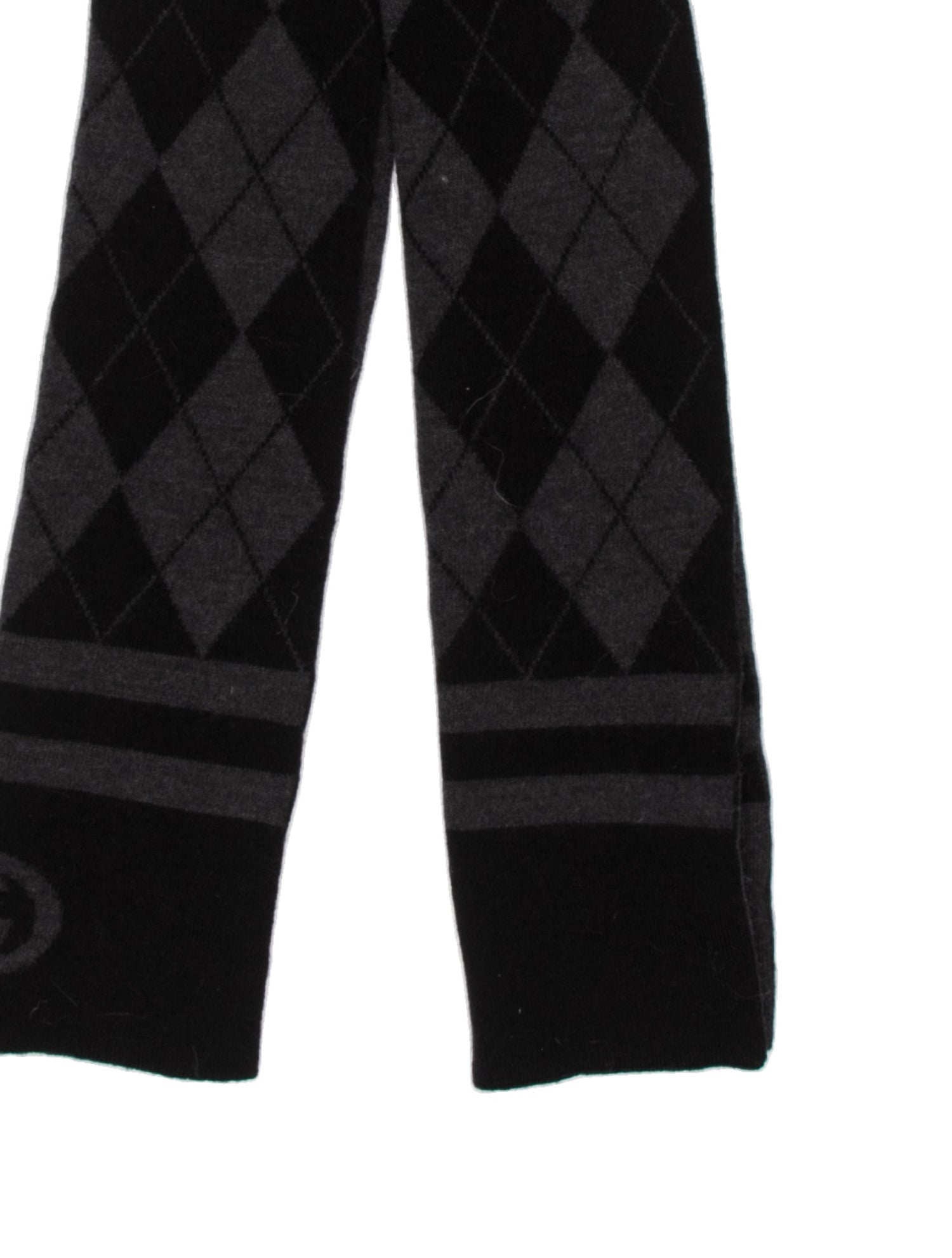 Gucci Wool Plaid Print Scarf