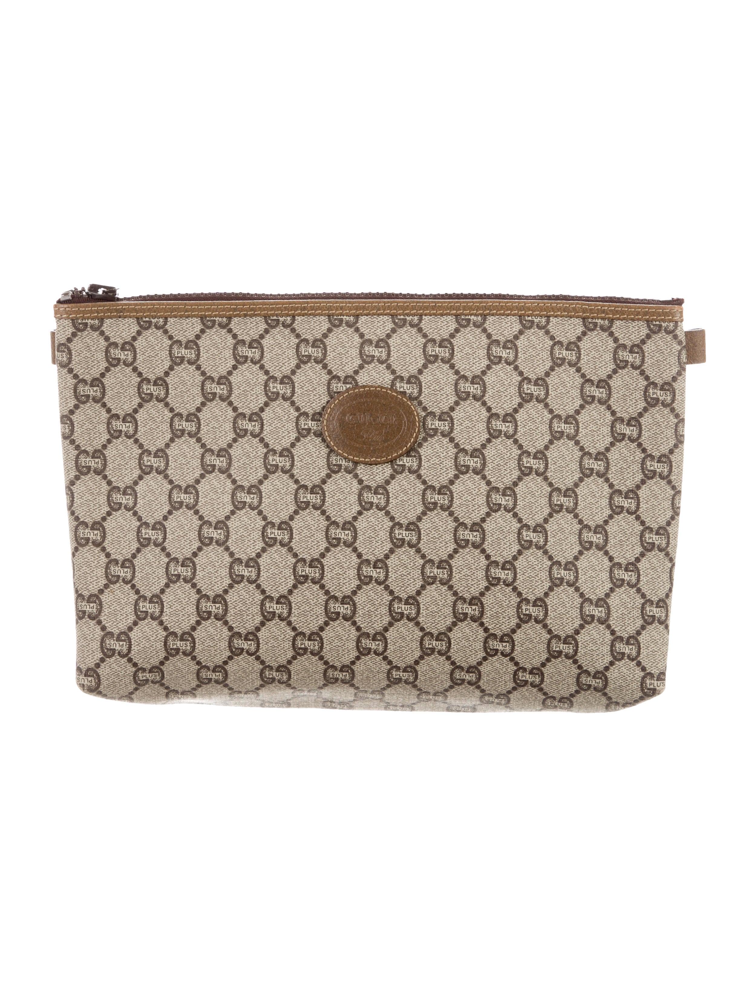 gucci vintage gg plus clutch - handbags - guc208514 | the real