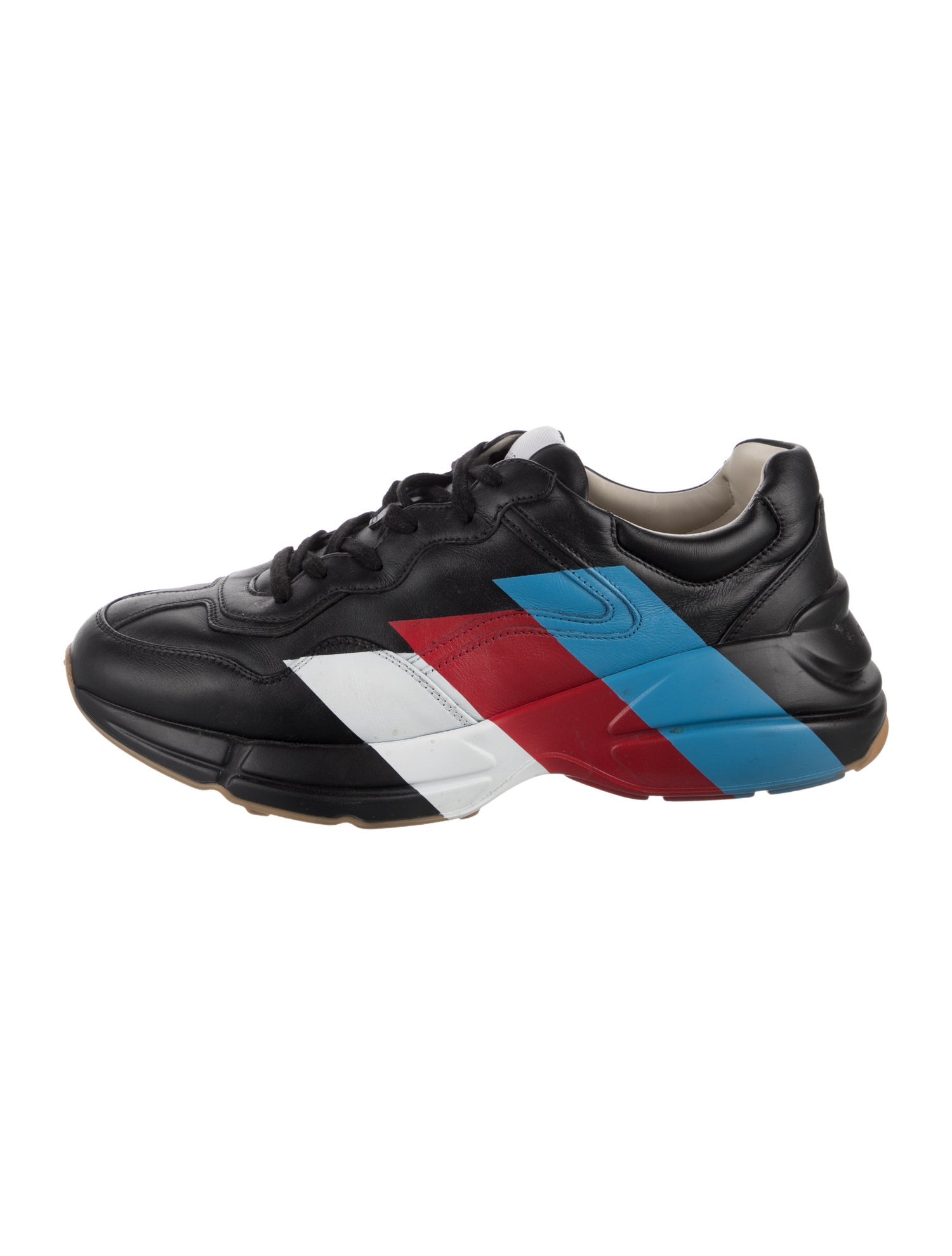 Gucci Sylvie Web Accent Leather Sneakers