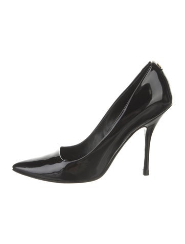 Gucci Double G Logo Patent Leather Pumps