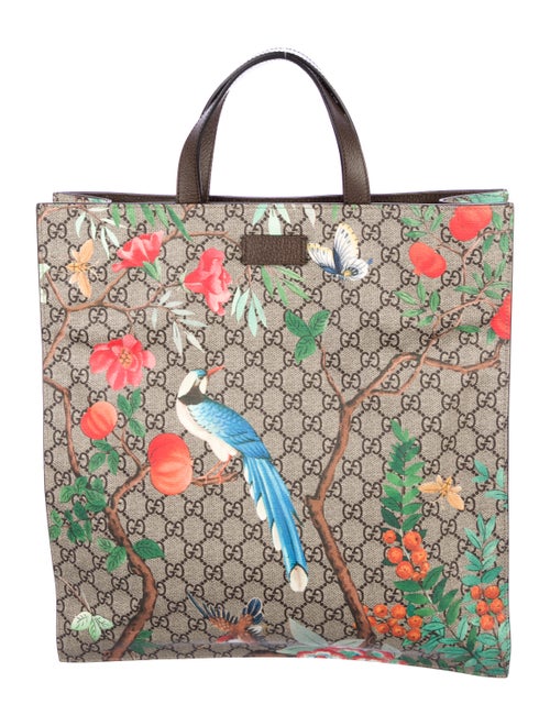 Gucci 2017 Tian Soft GG Supreme Tote