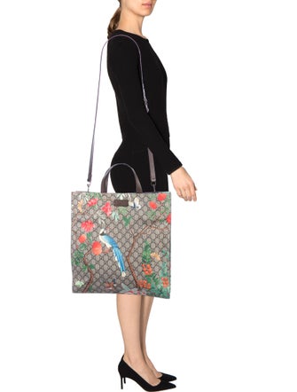 Gucci 2017 Tian Soft GG Supreme Tote