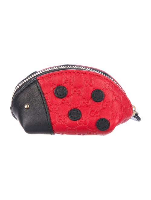 Gucci Micro Guccissima Ladybug Coin Pouch