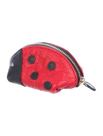 Gucci Micro Guccissima Ladybug Coin Pouch
