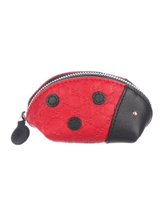 Gucci Micro Guccissima Ladybug Coin Pouch