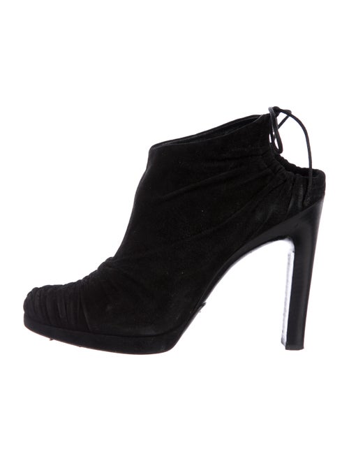 Gucci Suede Ruched Booties