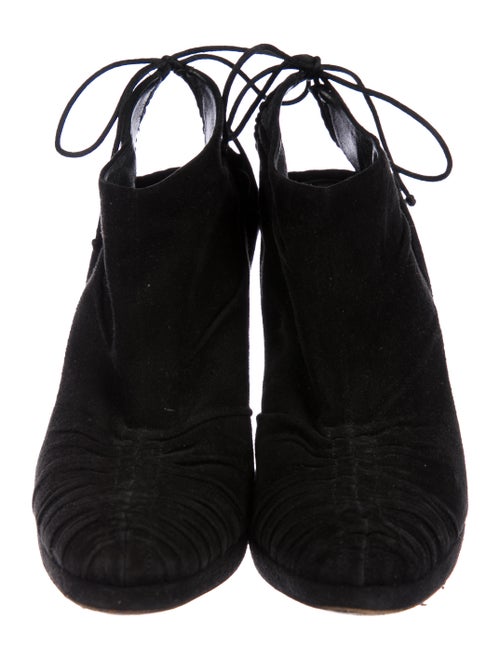 Gucci Suede Ruched Booties