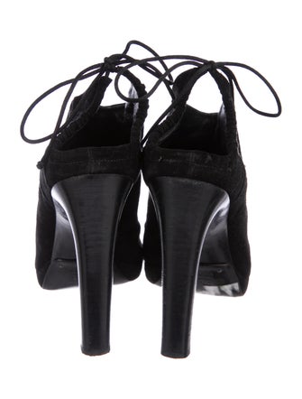 Gucci Suede Ruched Booties