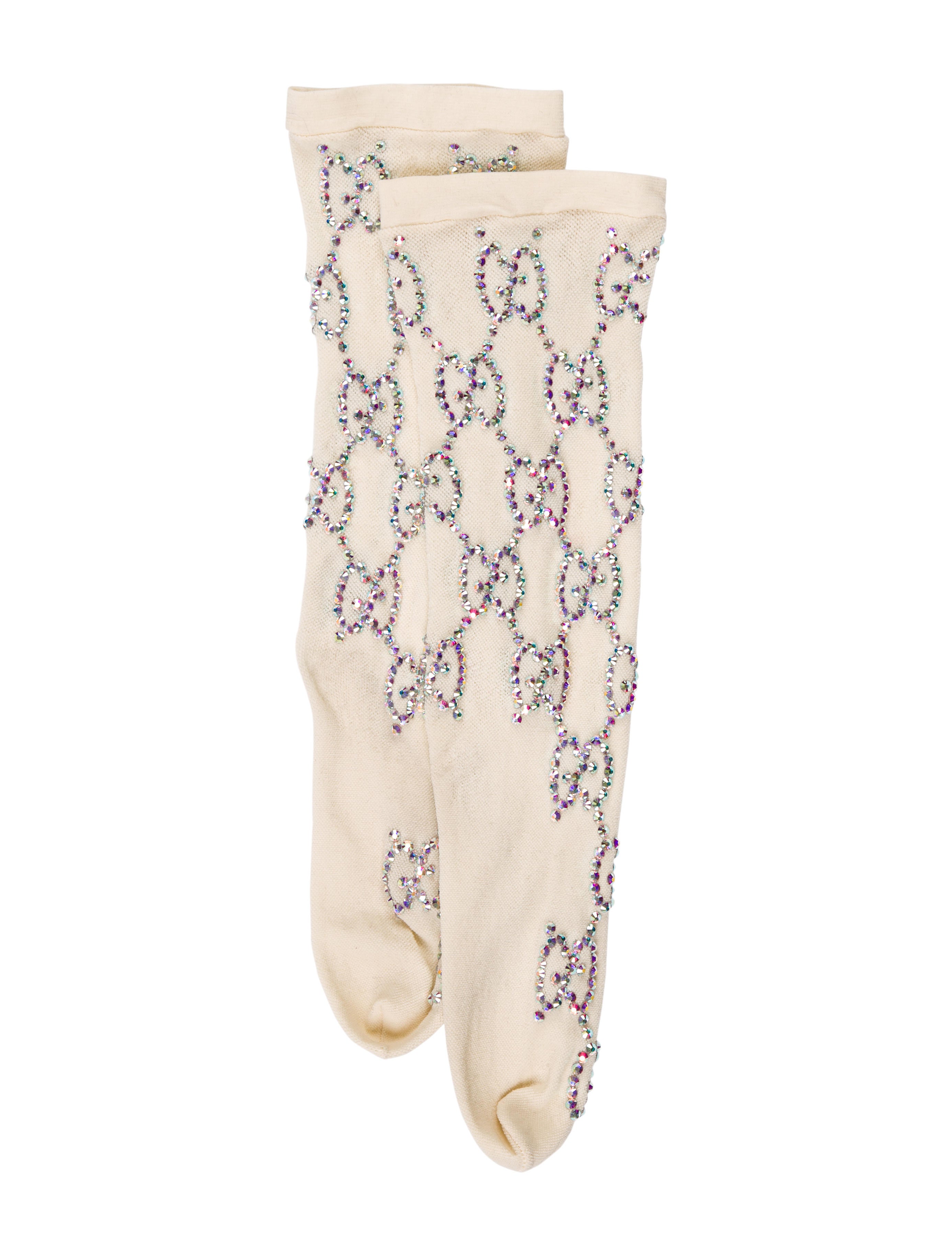 crystal gucci socks