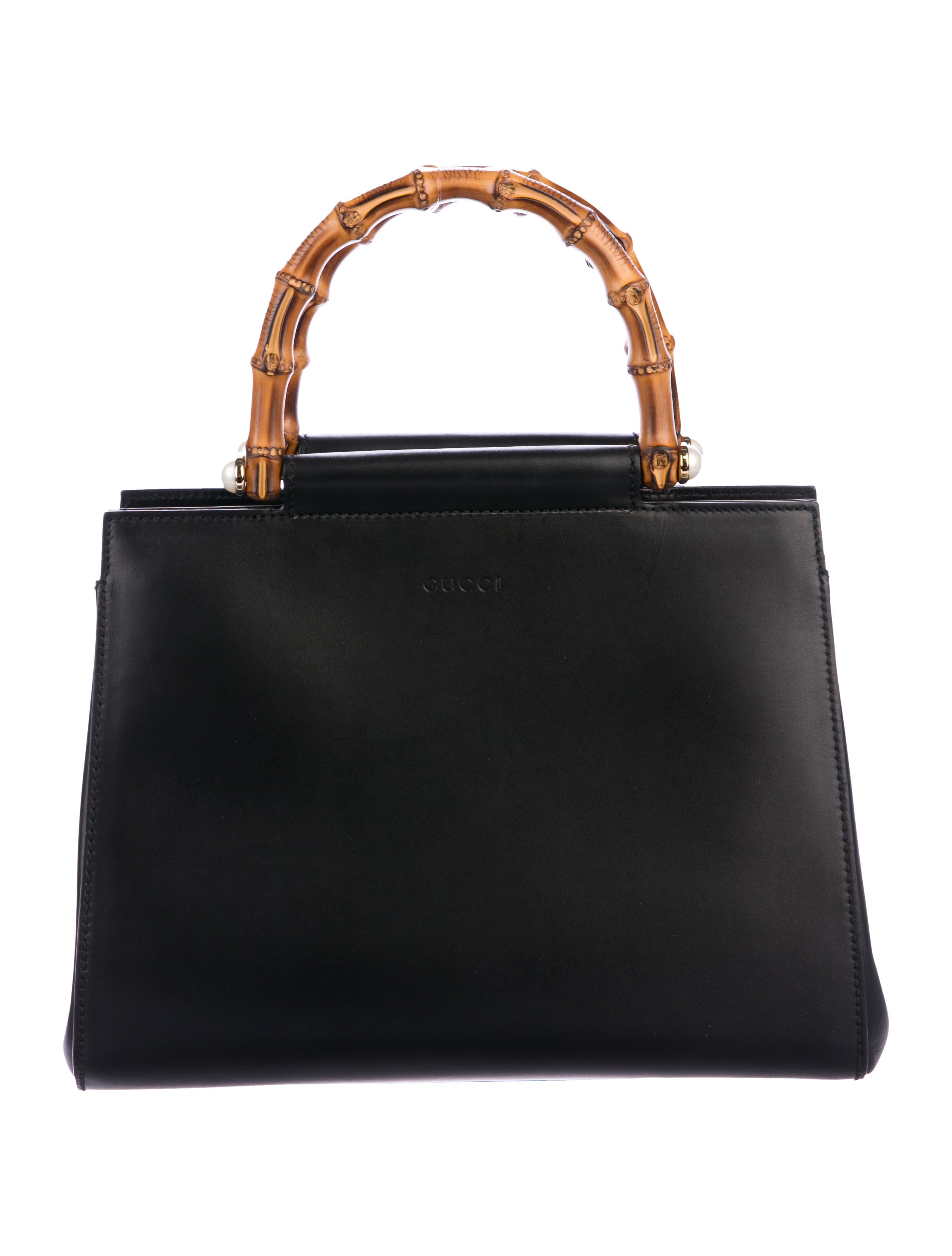 Gucci 2017 Nymphaea Small Bamboo Handle Bag Handbags GUC283421