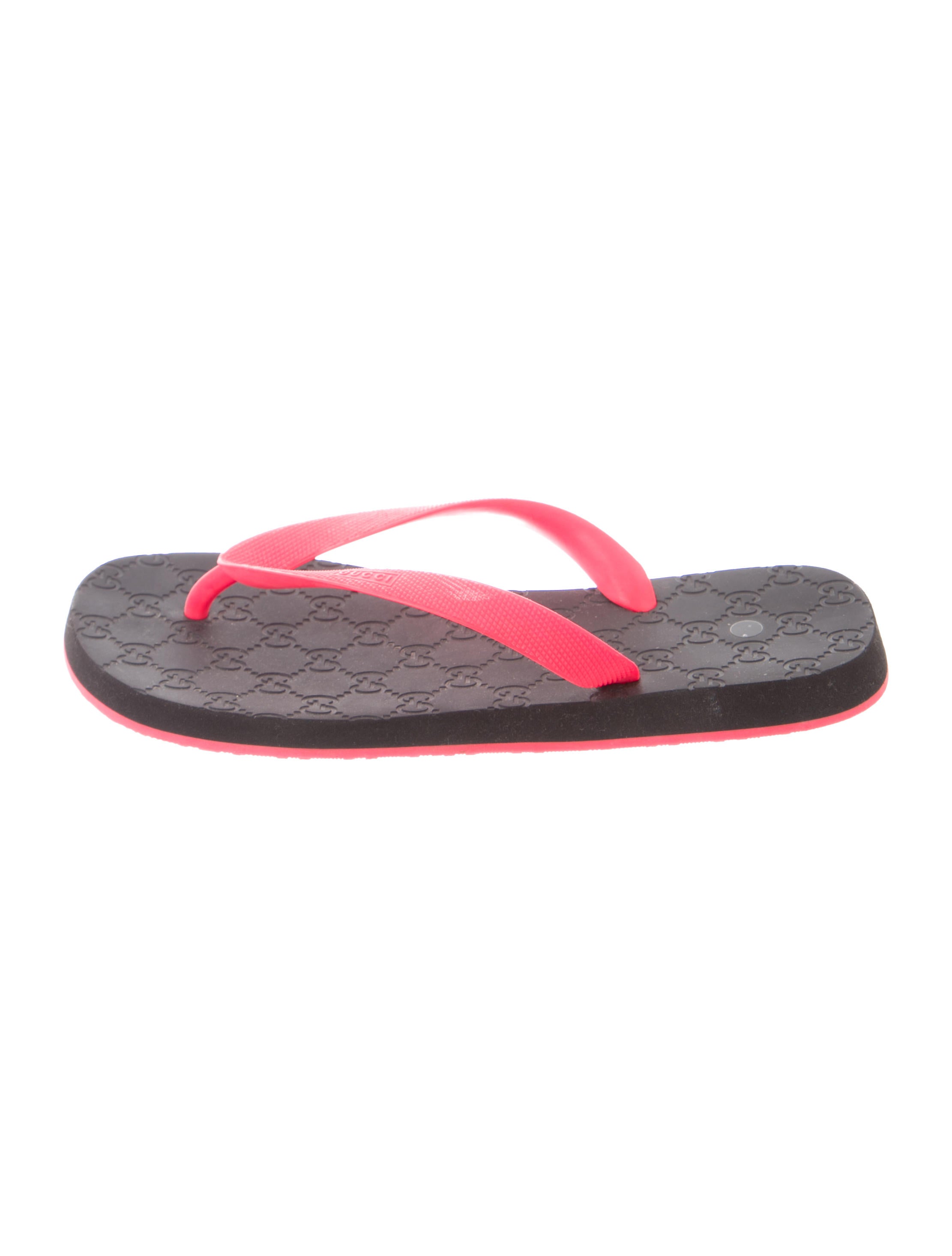 gucci rubber thong sandals