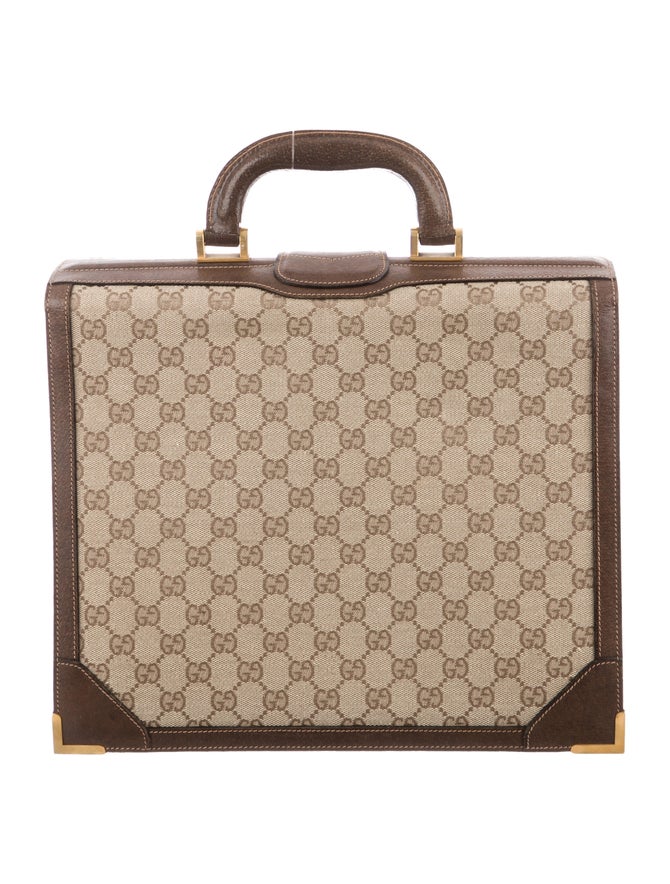 Gucci Vintage GG Briefcase Handbags GUC316130 The RealReal