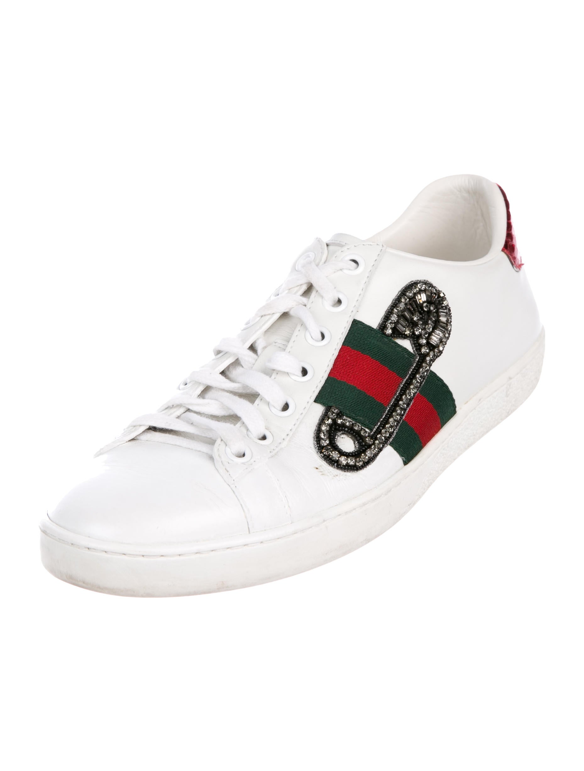 gucci safety pin sneakers