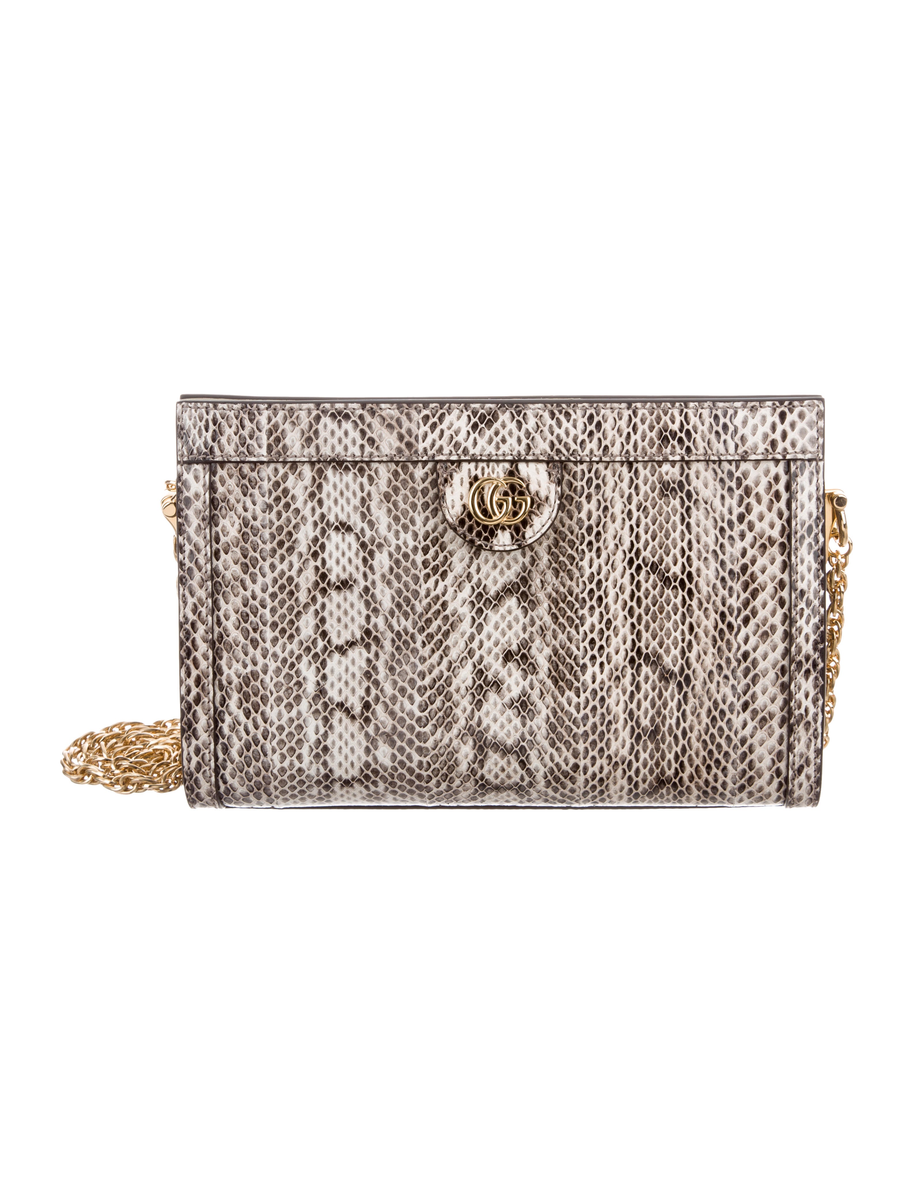 ophidia small snakeskin shoulder bag