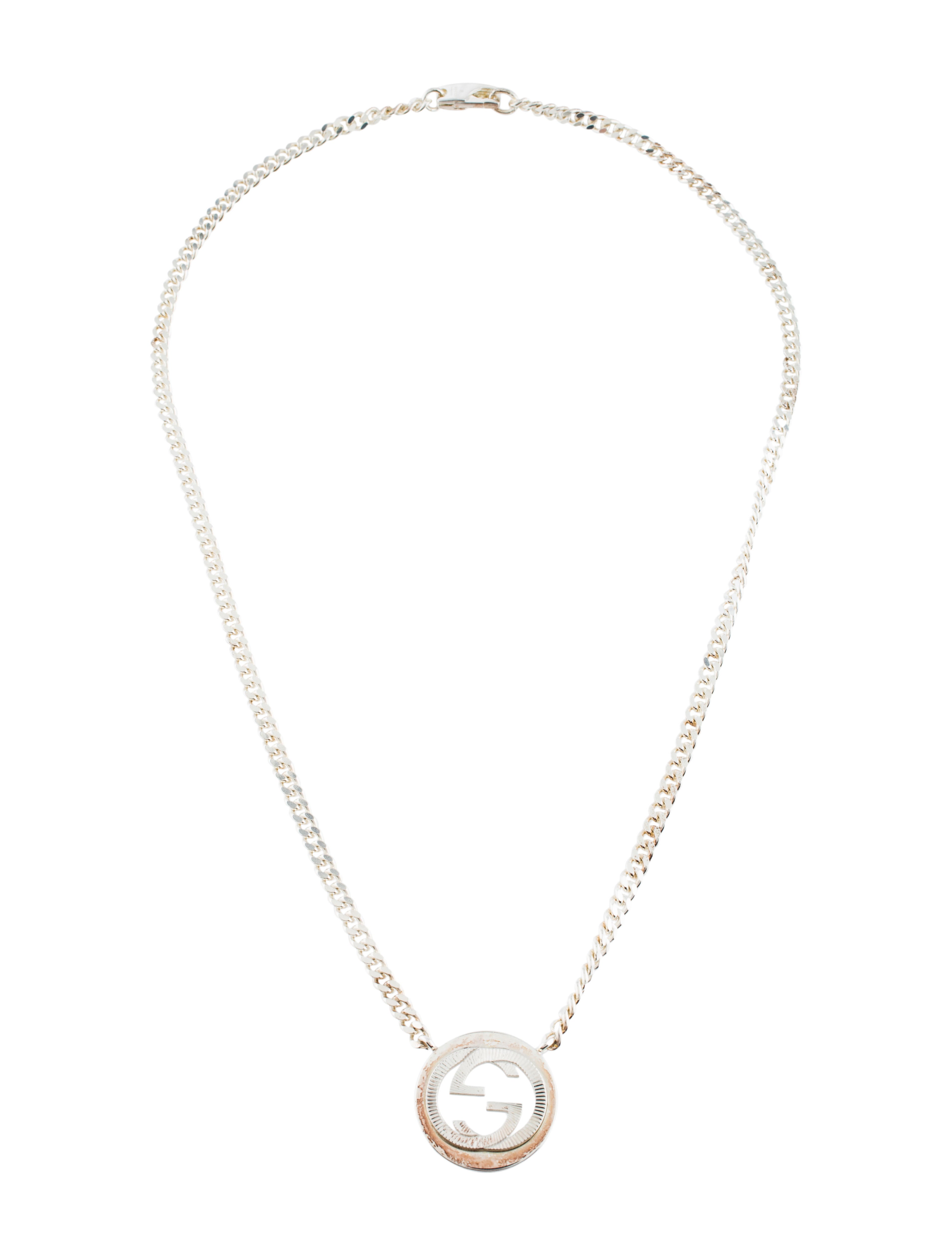 特別価格！GUCCI Sterling Silver Gg Groove Necklace s-l500.jpg