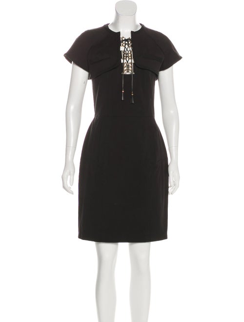 Gucci Lace-Up Dress Set Black