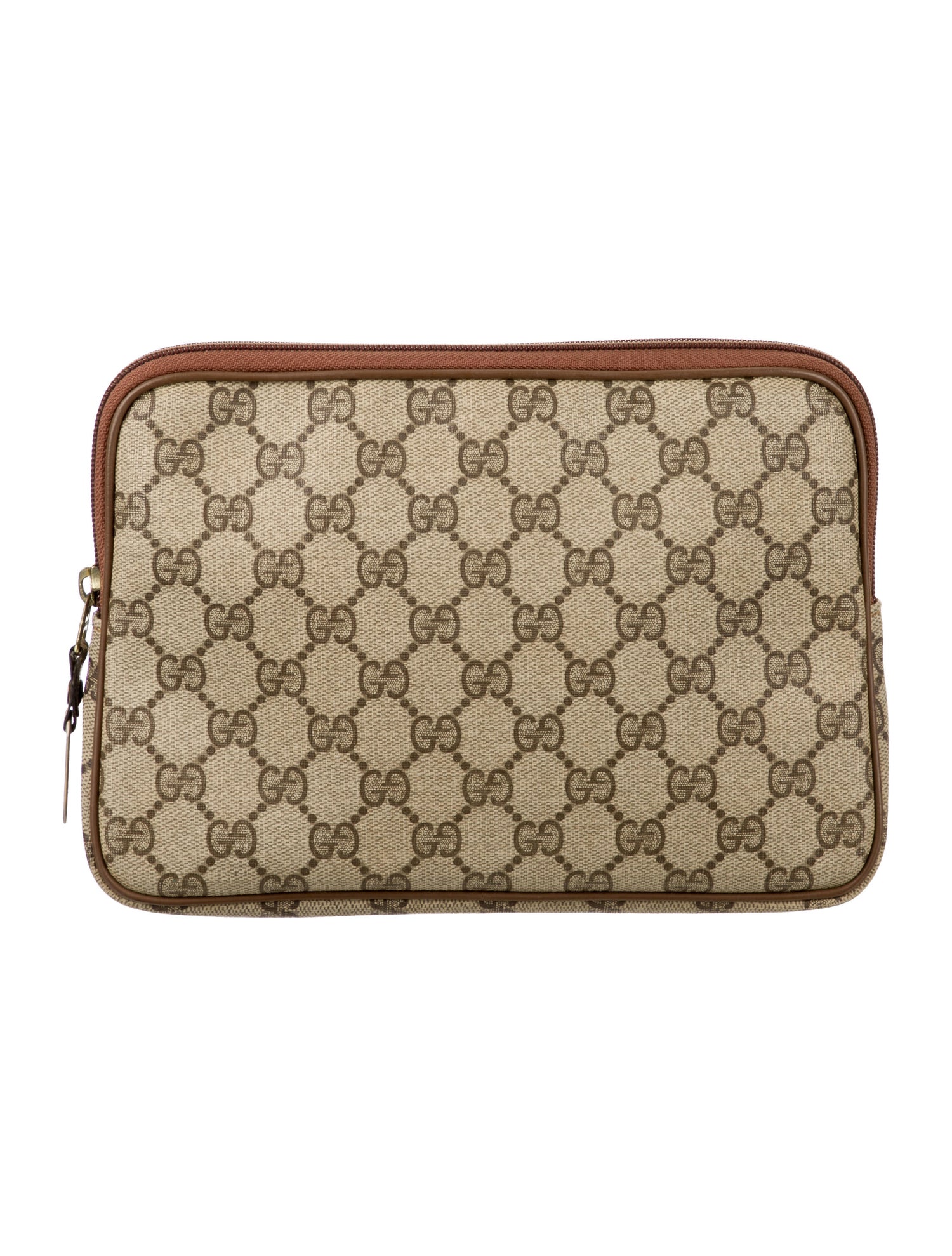 Gucci Vintage GG Plus Cosmetic Bag Handbags GUC348861 The RealReal