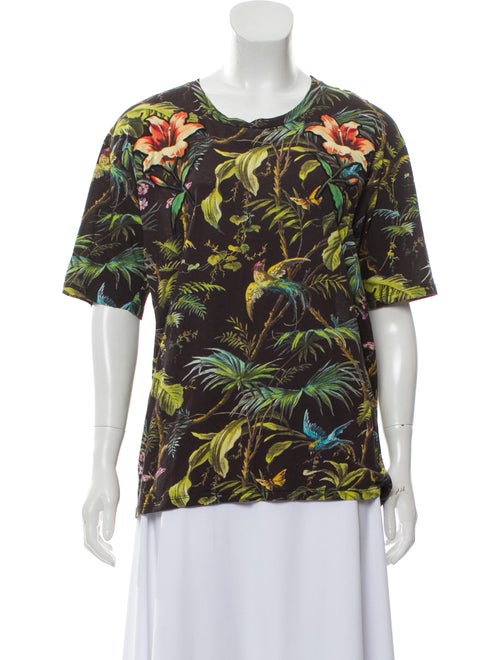 Gucci Tropical Print T-Shirt brown