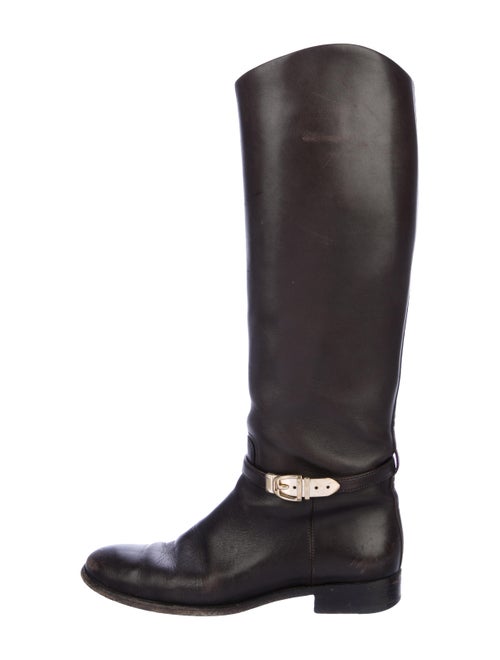 Gucci Leather Knee-High Boots