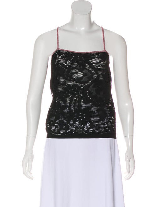 Gucci Lace Tank Top Black