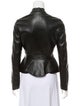 Leather Peplum Jacket w/ Tags image 3