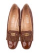 GG Vintage Leather Loafer Pumps image 3