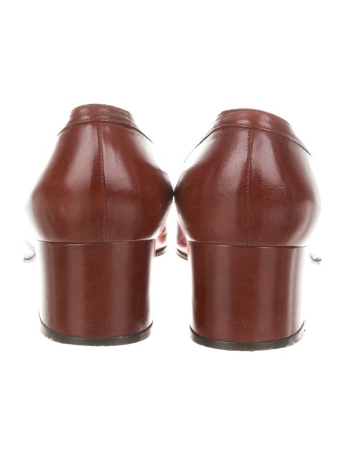 Gucci GG Vintage Leather Loafer Pumps