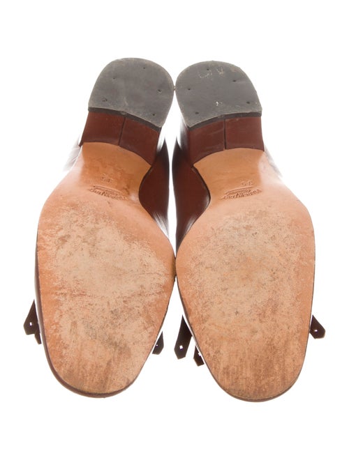 Gucci GG Vintage Leather Loafer Pumps