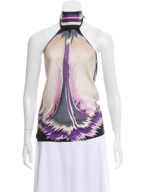 Gucci Silk Wrap Top black