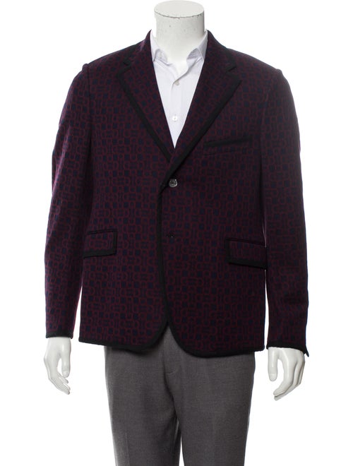 Gucci Horsebit Jacquard Notch-Lapel Blazer w/ Tags