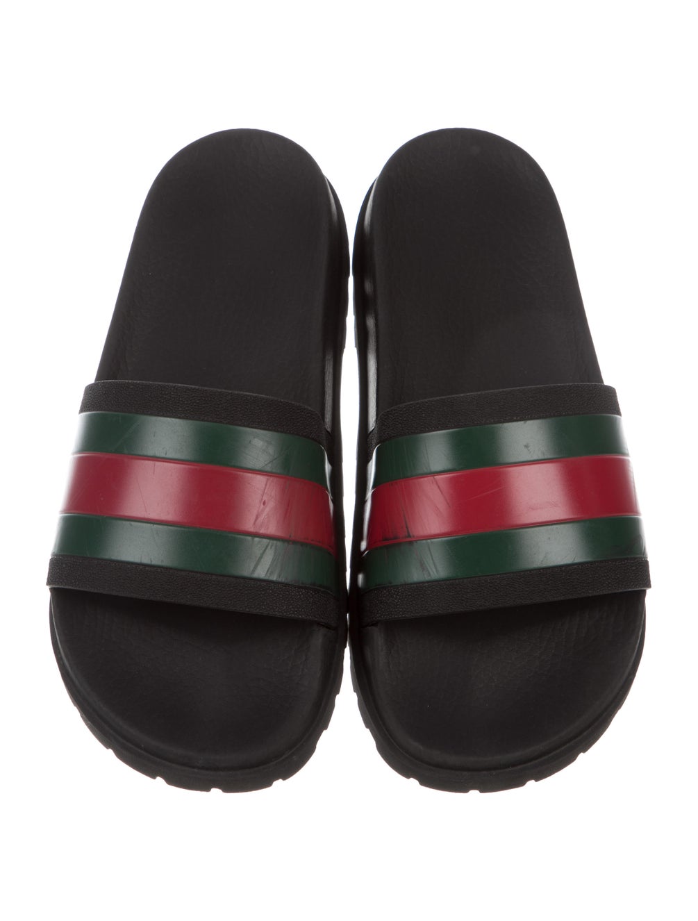 Gucci Web Slide Sandals Shoes GUC381391 The RealReal