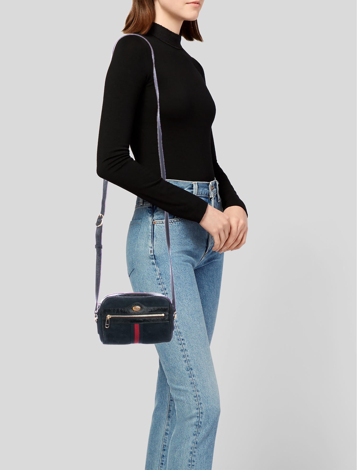 ophidia suede mini bag