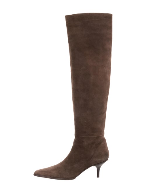 Gucci Suede Over-The-Knee Boots