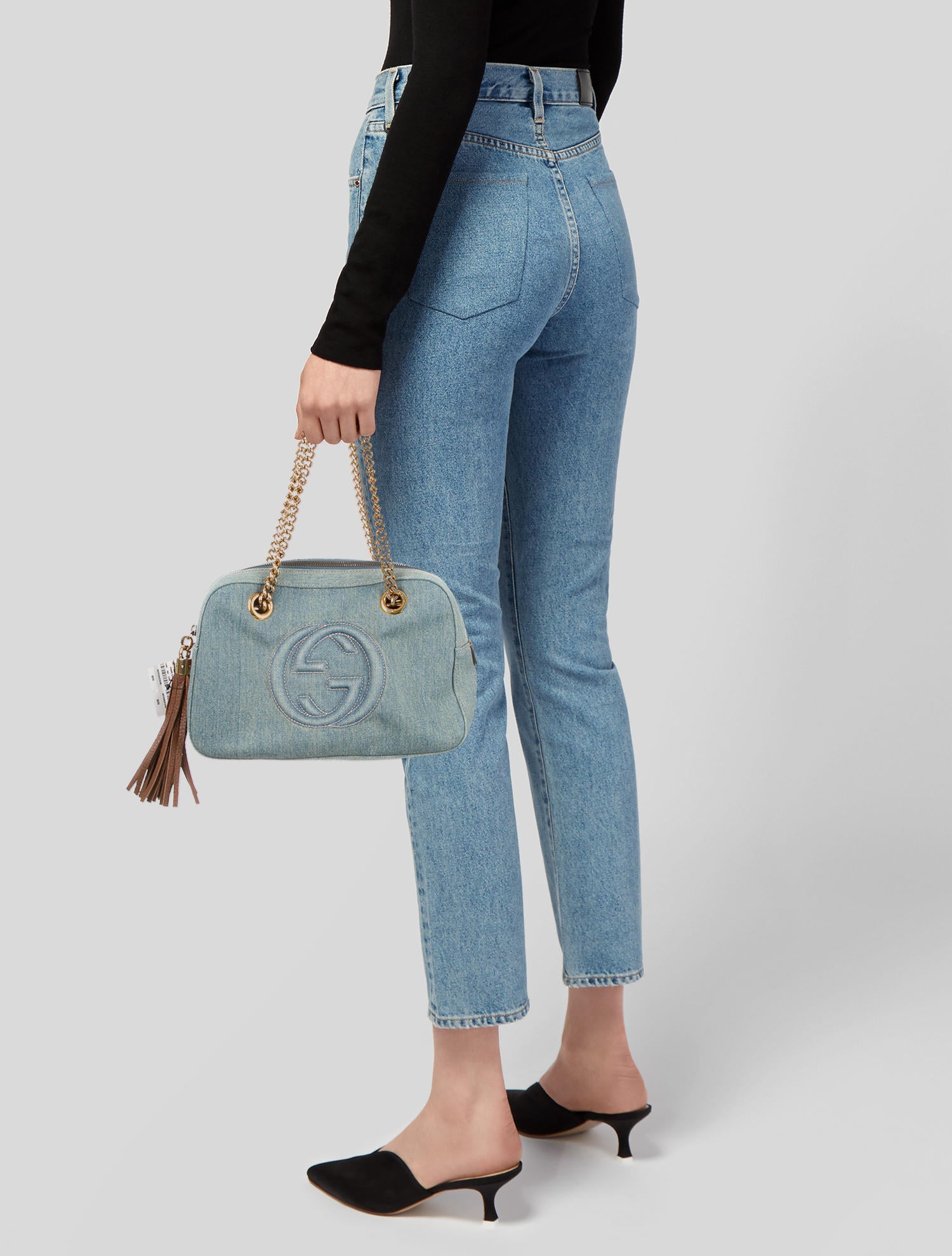 gucci denim soho bag