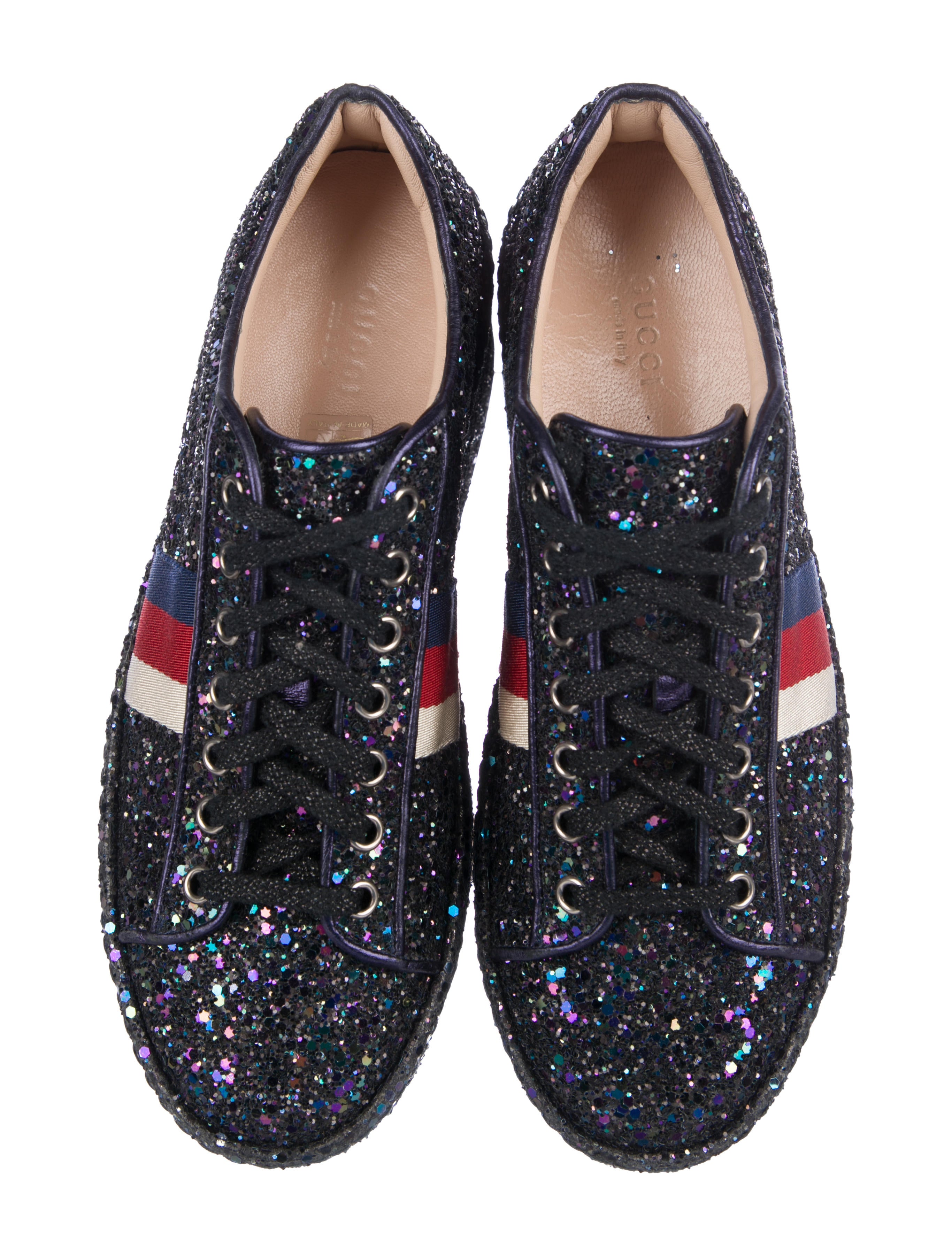 gucci glitter platform sneakers