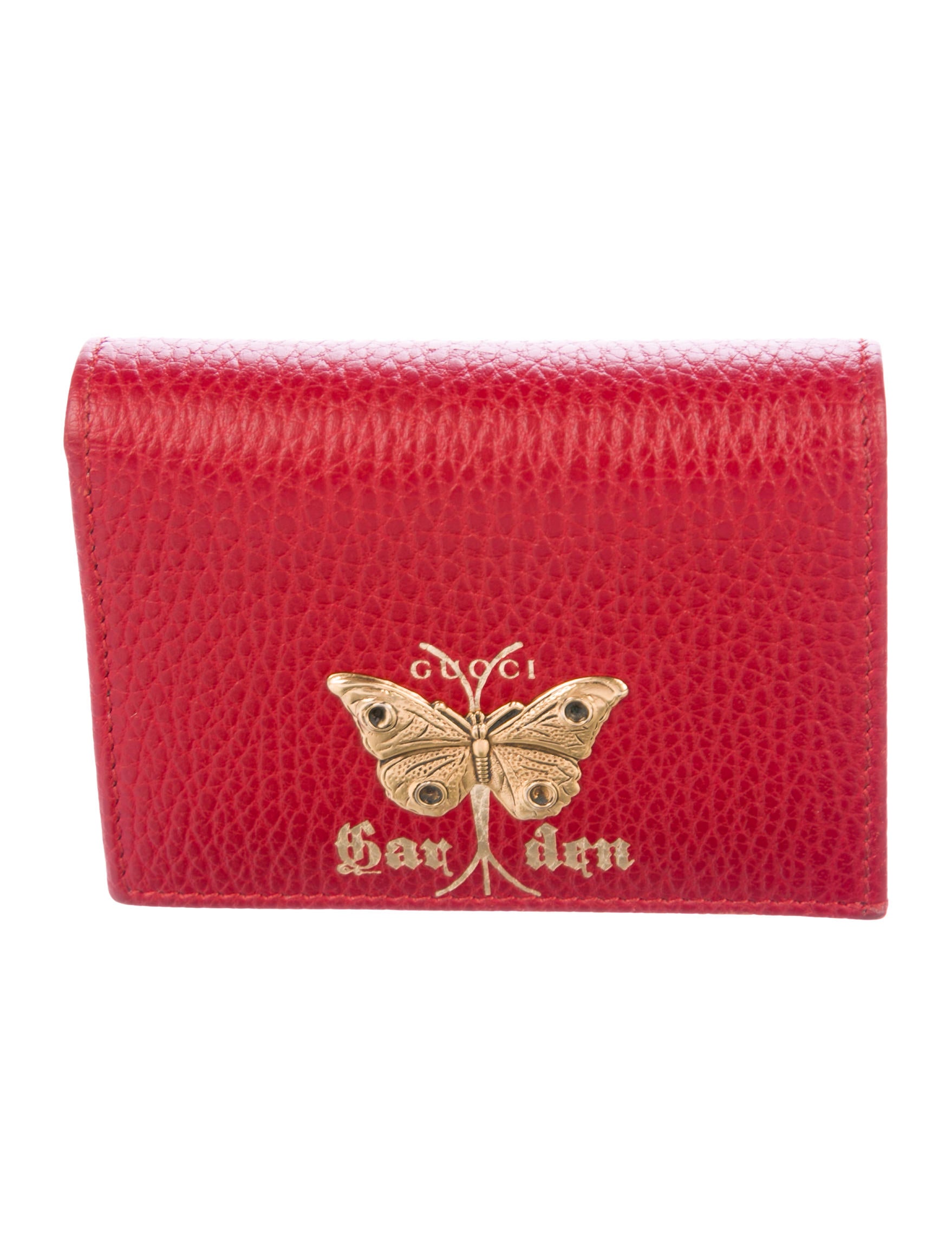 gucci butterfly card case