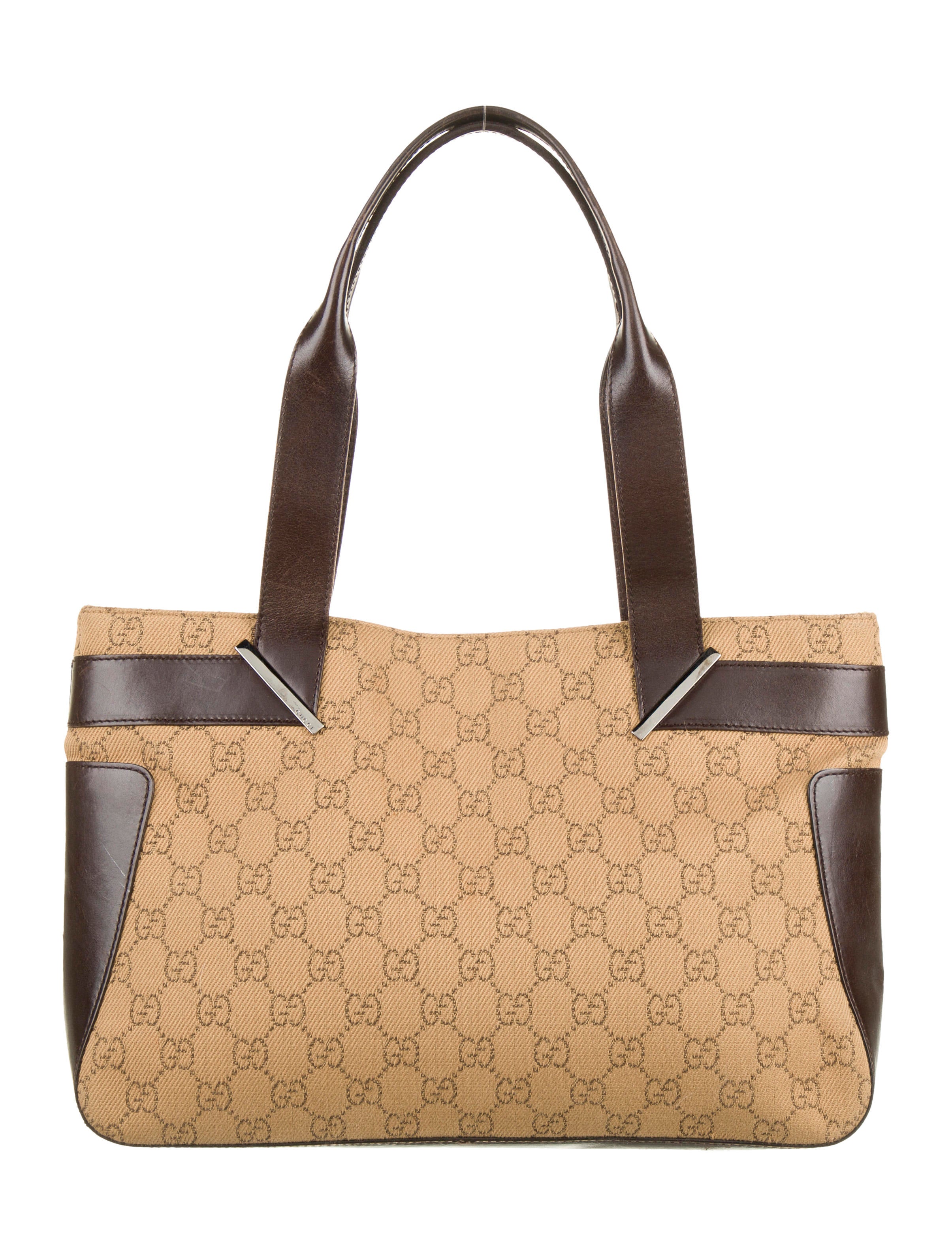 Gucci GG Denim Tote Handbags GUC417533 The RealReal