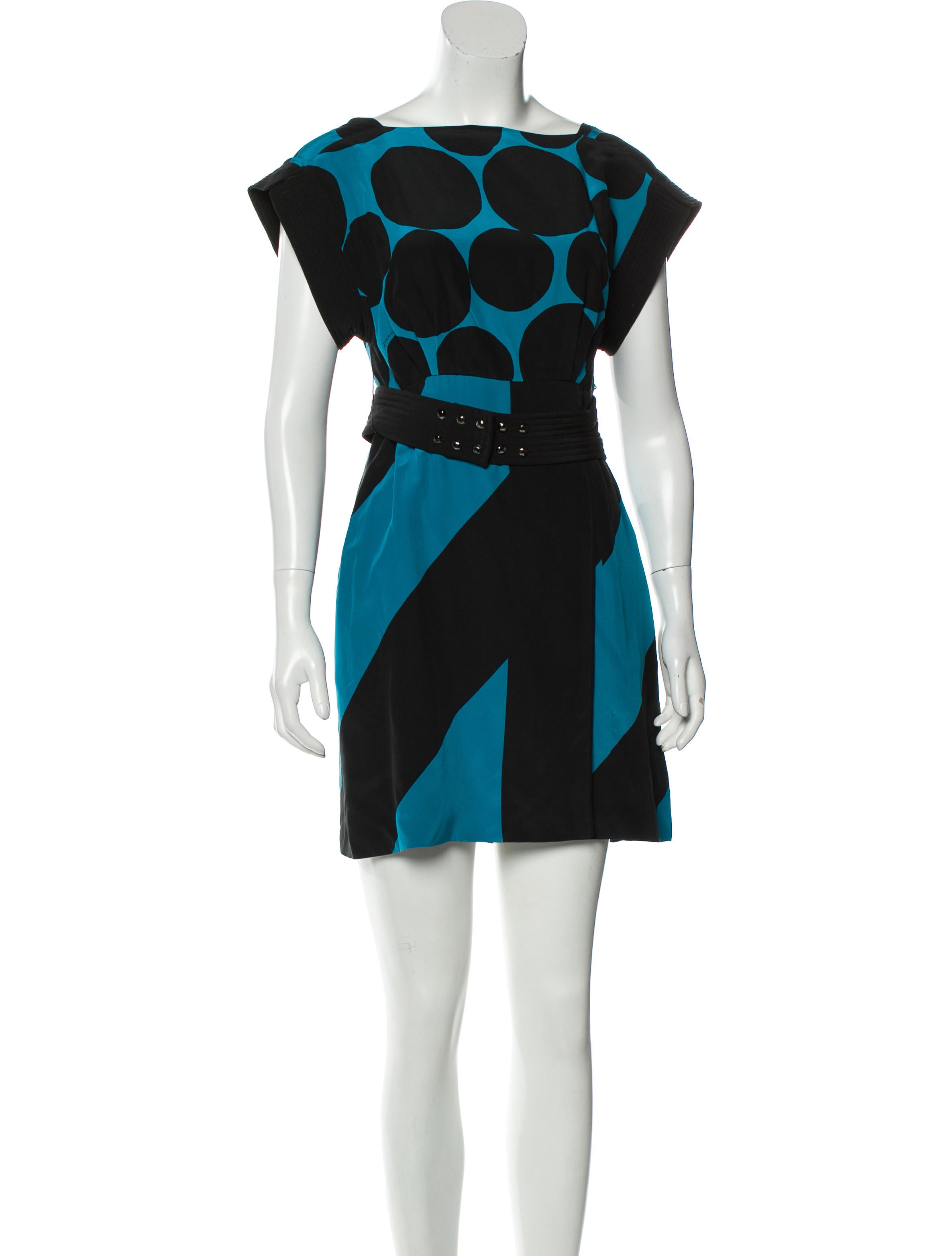 Gucci Silk Printed Dress - Black Dresses, Clothing